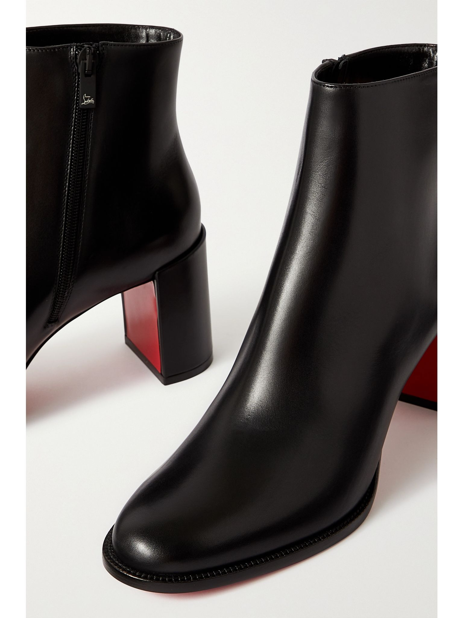 Adoxa 70 leather ankle boots Black - 4