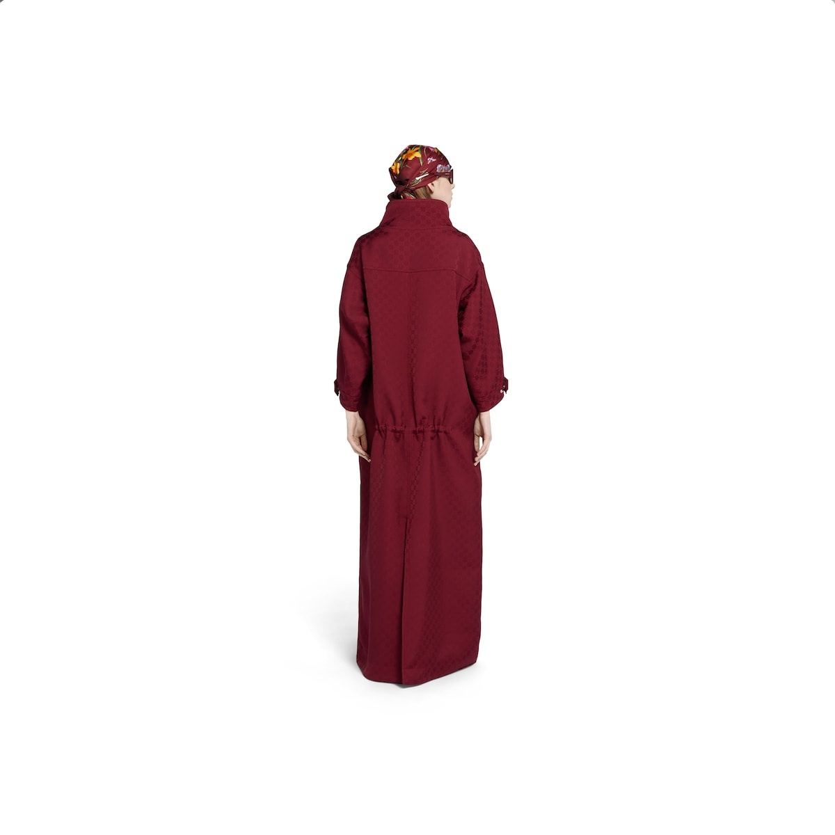 GG fabric jacquard coat - 4
