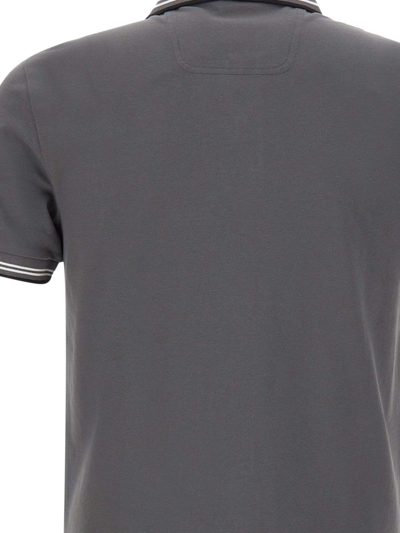contrast-trim cotton polo shirt 5