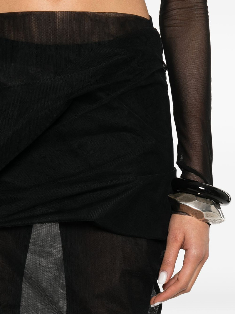 zip-fastening asymmetric skirt 5