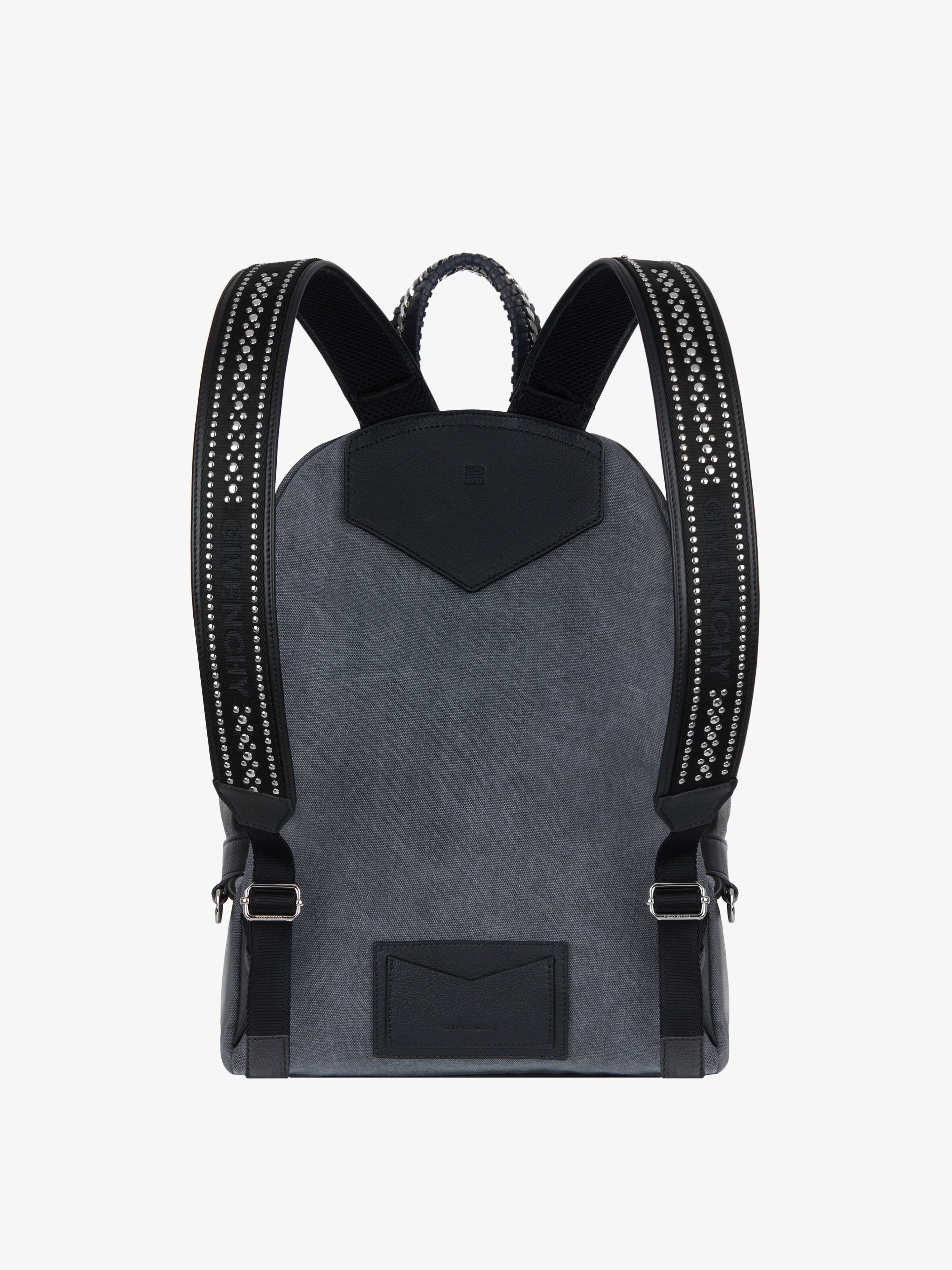 Givenchy DOUBLE U BACKPACK WITH TAG EFFECT DOG PRINTS