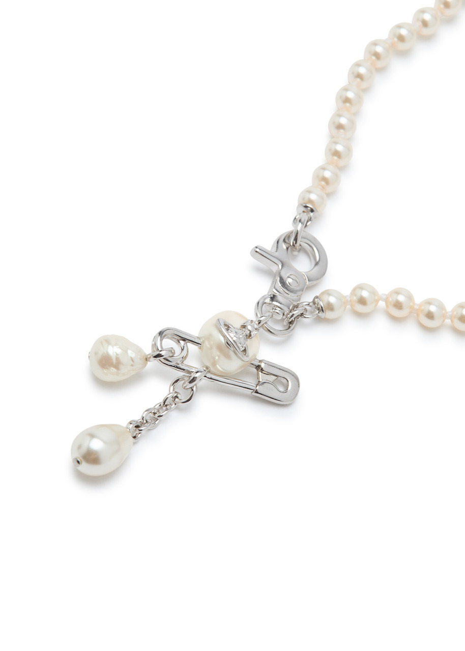 Vivienne Westwood Claude Small Faux Pearl Necklace - 4