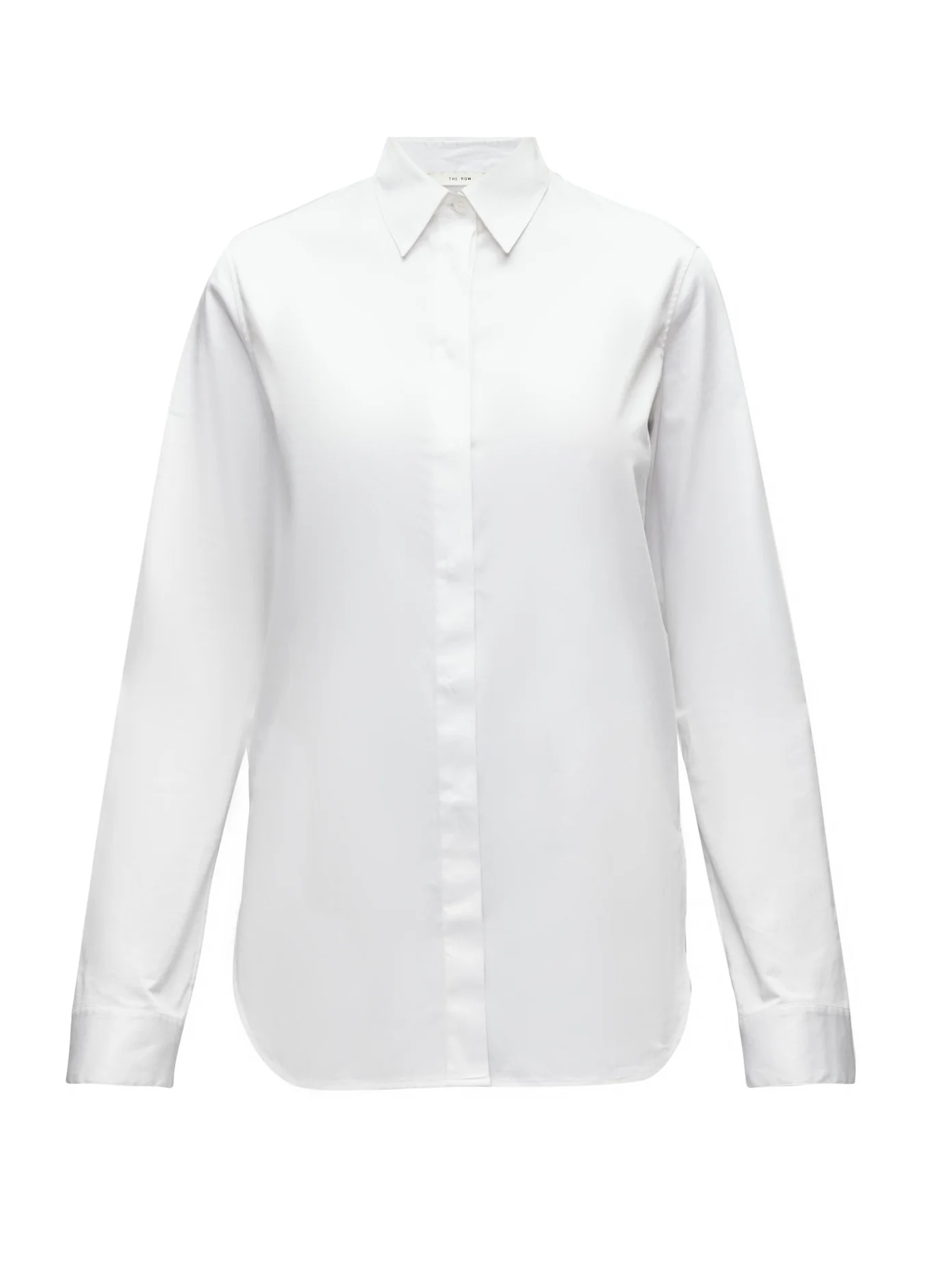 Amos point-collar cotton-poplin shirt - 1