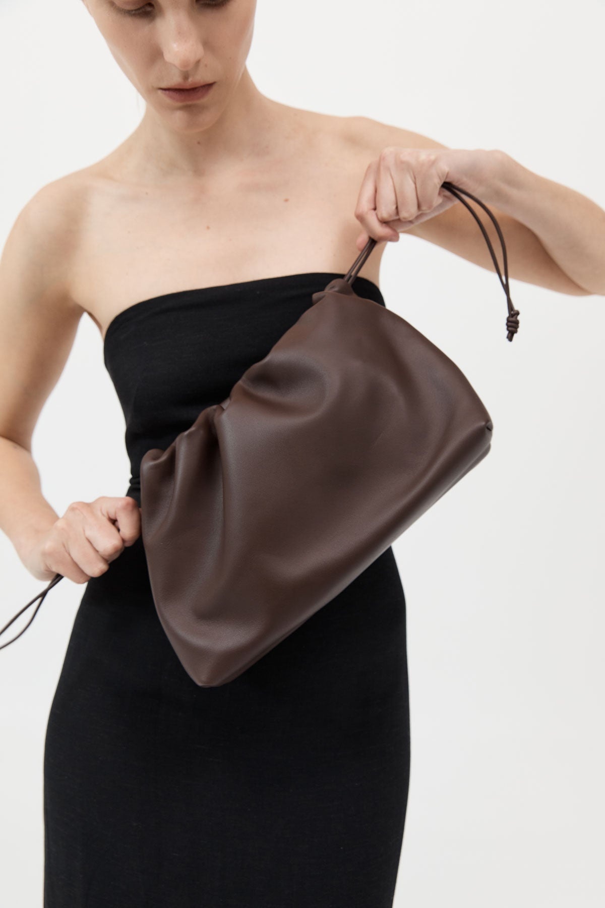 Soft Drawstring Bag - Chocolate - 4