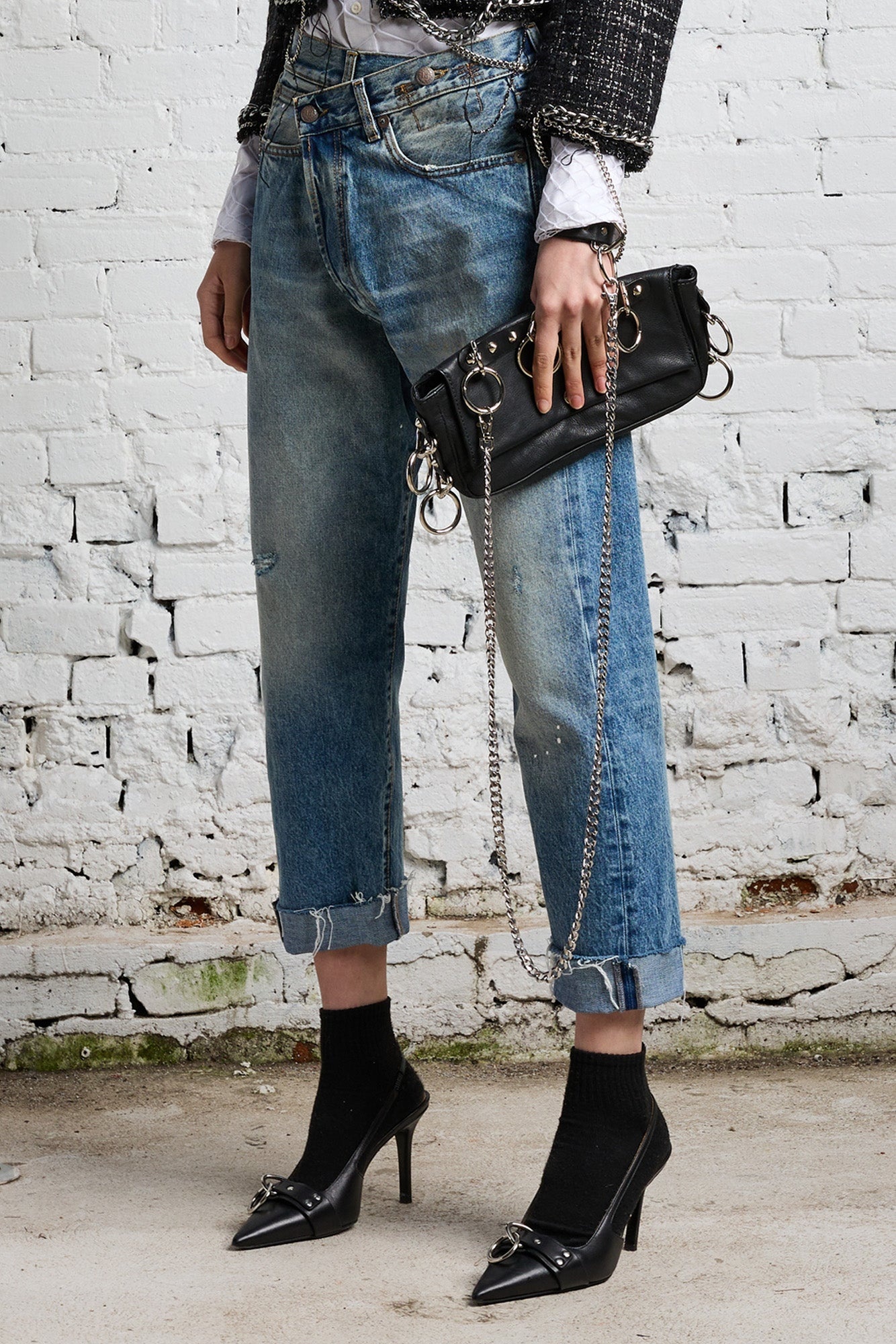 Jasper Crossover Jean | R13 Denim Official Site - 2