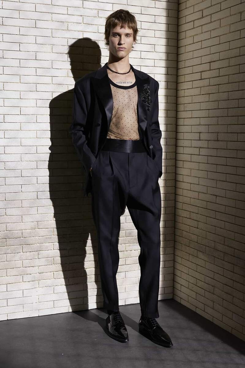 TUXEDO ONE PLEAT PANTS - 3