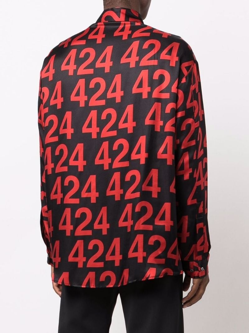 logo print shirt - 7