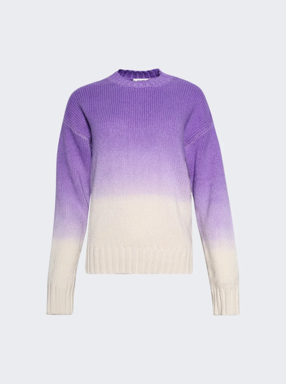 Relaxed Classic Sweater Lilac And Ivory - 1