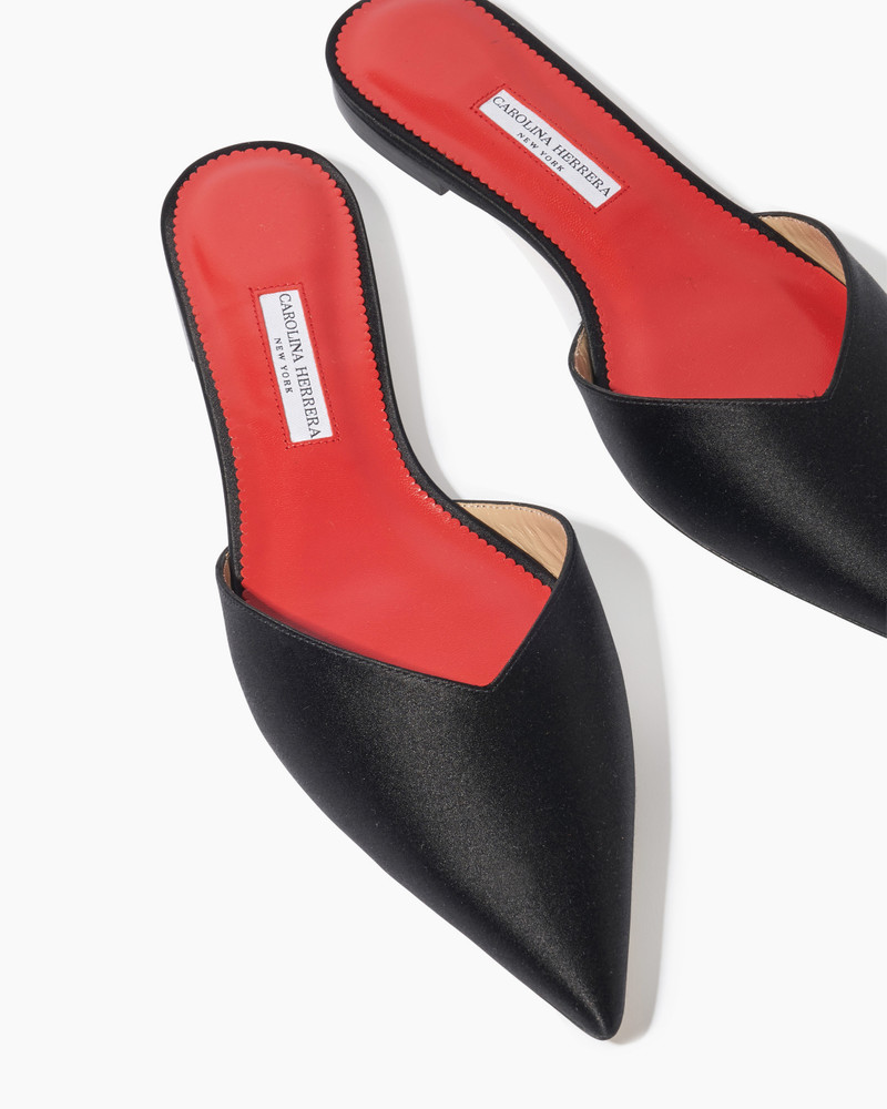 Satin Flat Mule 5