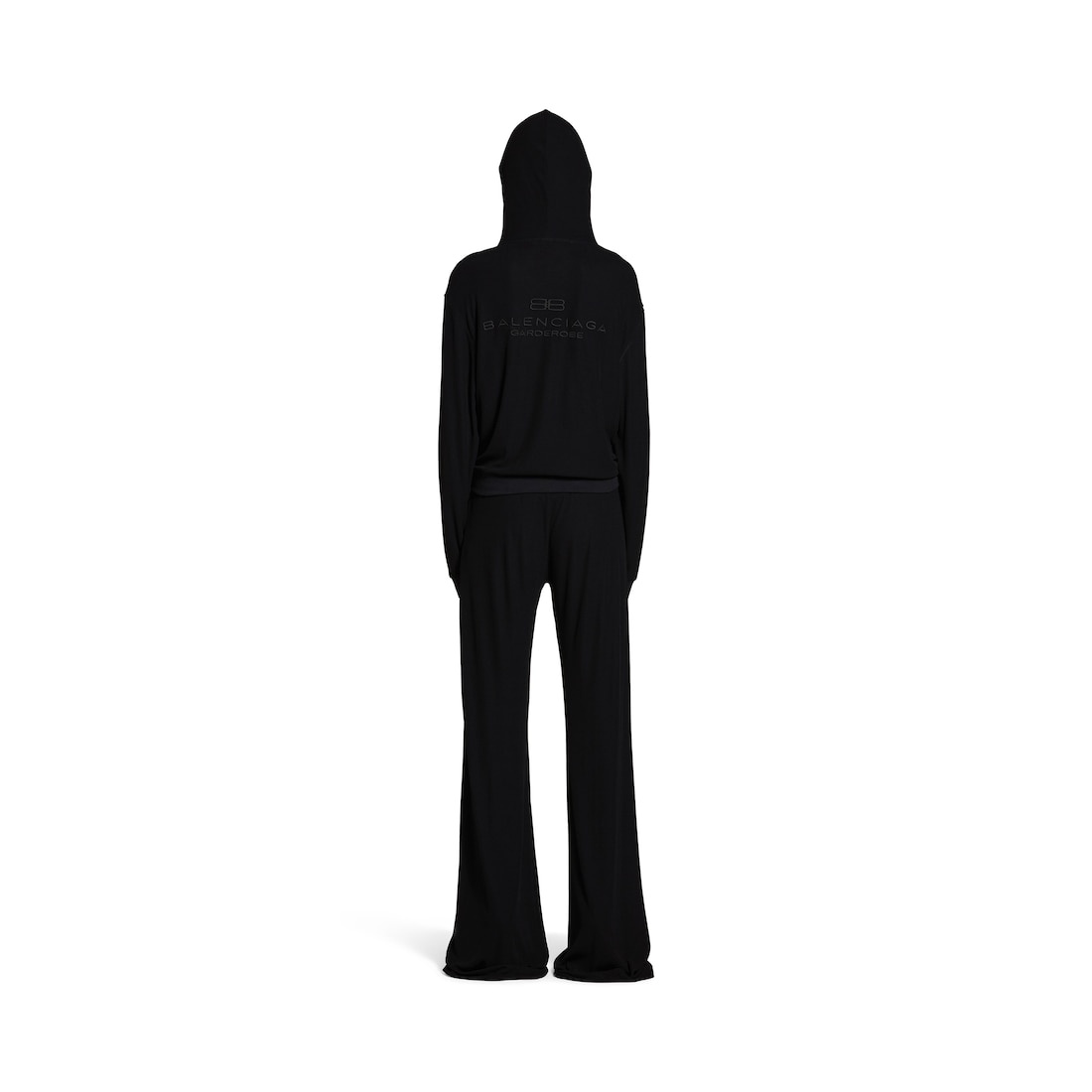 Women's Elastic Pants in Black - 4