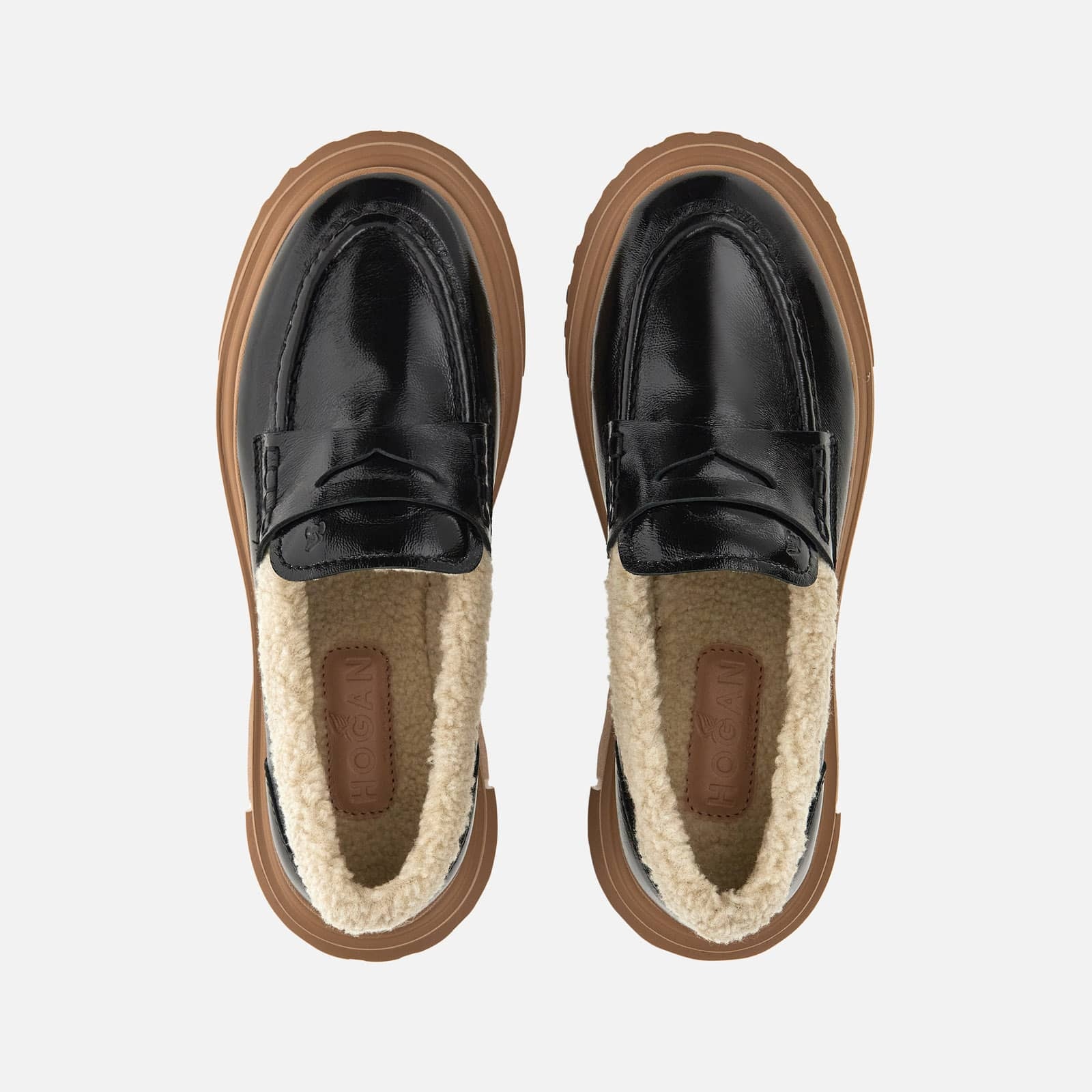 Loafers Hogan H629 Beige Black - 4