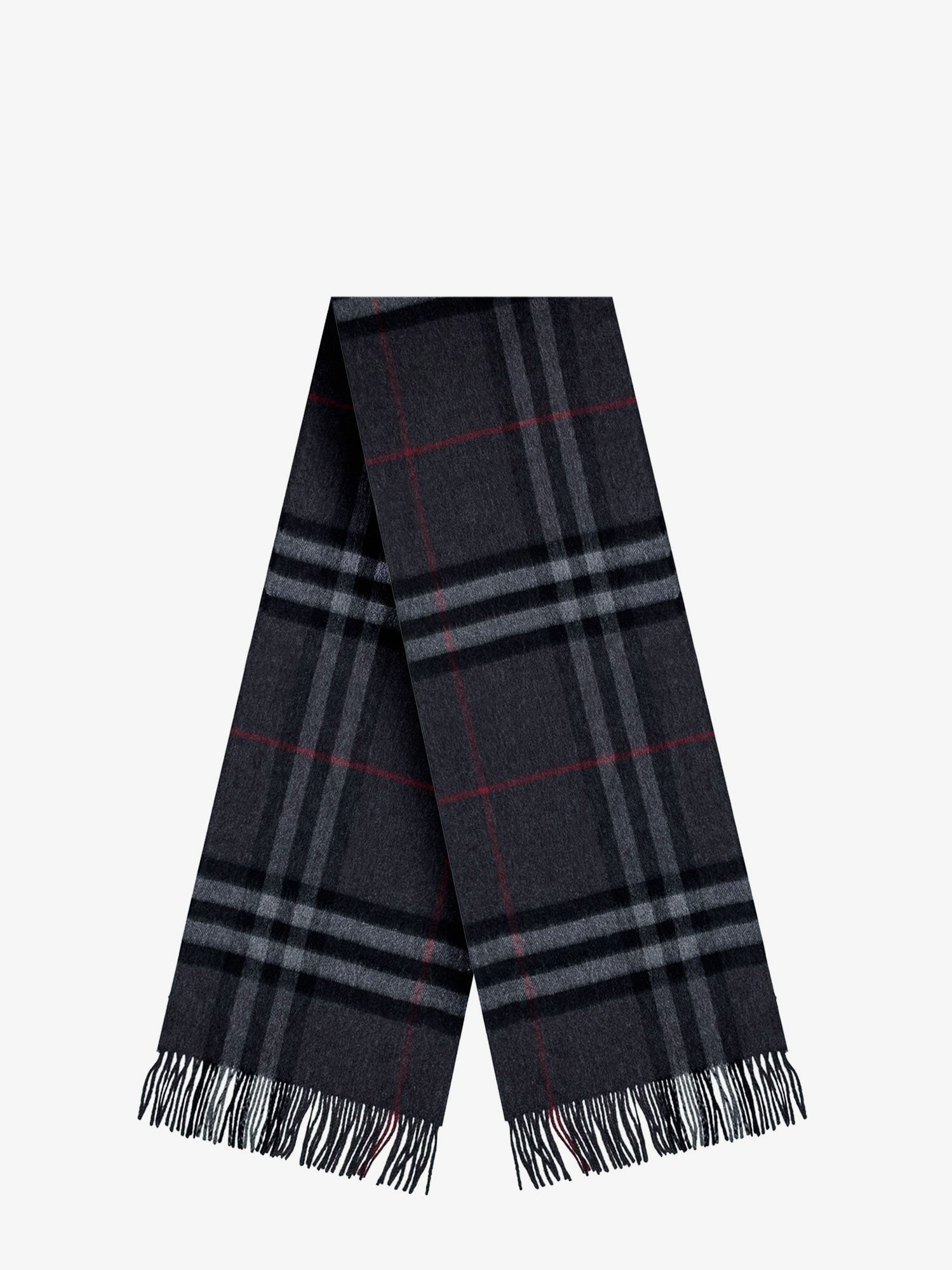 Burberry Men Cachemere Scarf With Giant Check Motif - 1