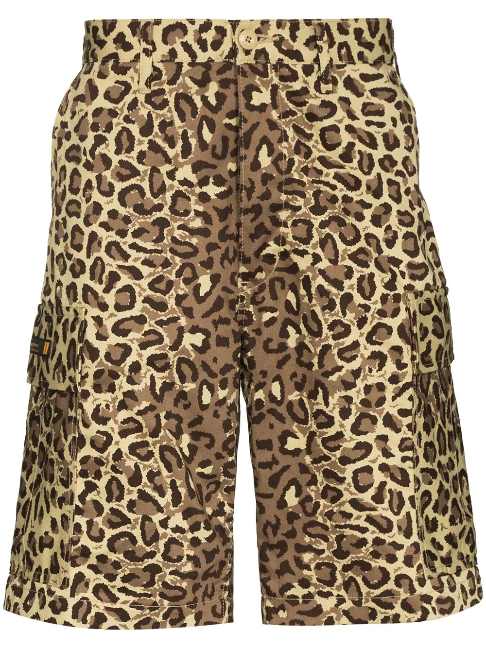 Jungle 01 leopard print cargo shorts - 1