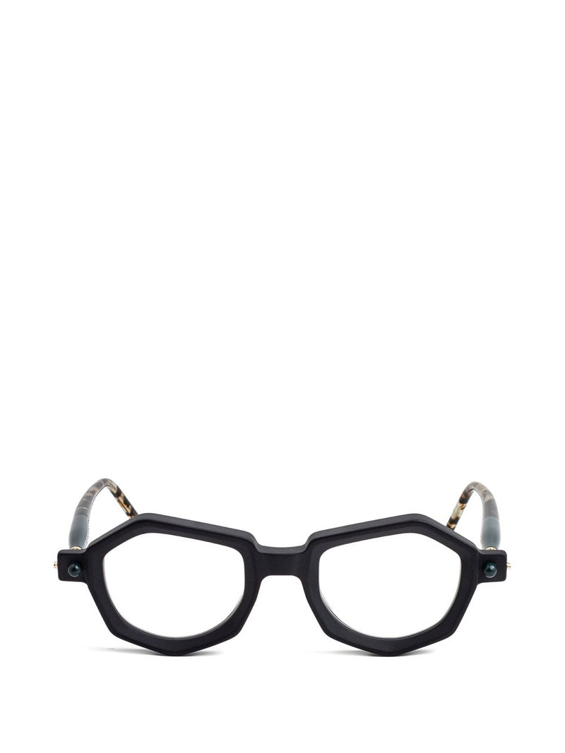 geometric-frame glasses 1