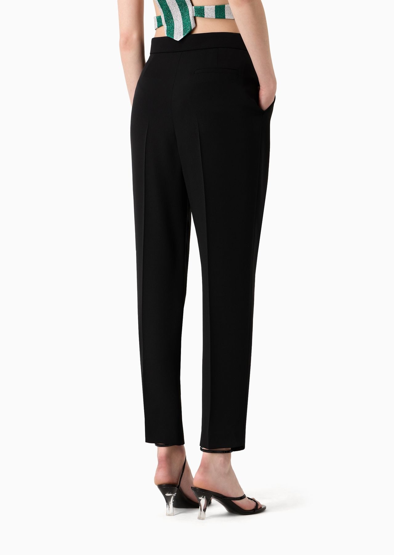 Two-dart trousers in silk and linen - 3