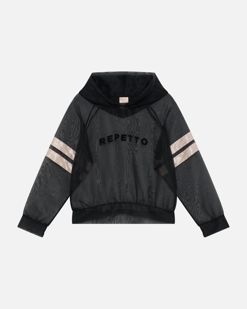 TULLE SWEATSHIRT SATIN STRIPES 1