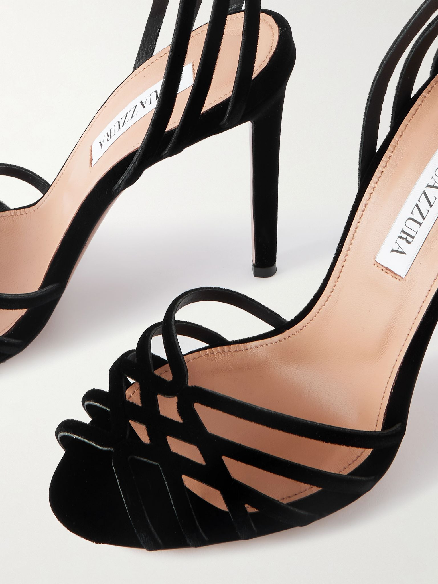 Wild Dream 105 velvet sandals Black - 4