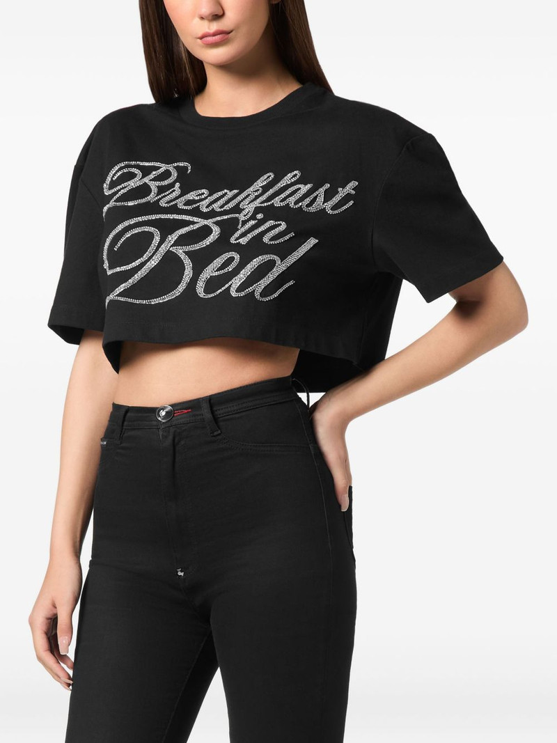 crystal-embellished short-sleeved top 3