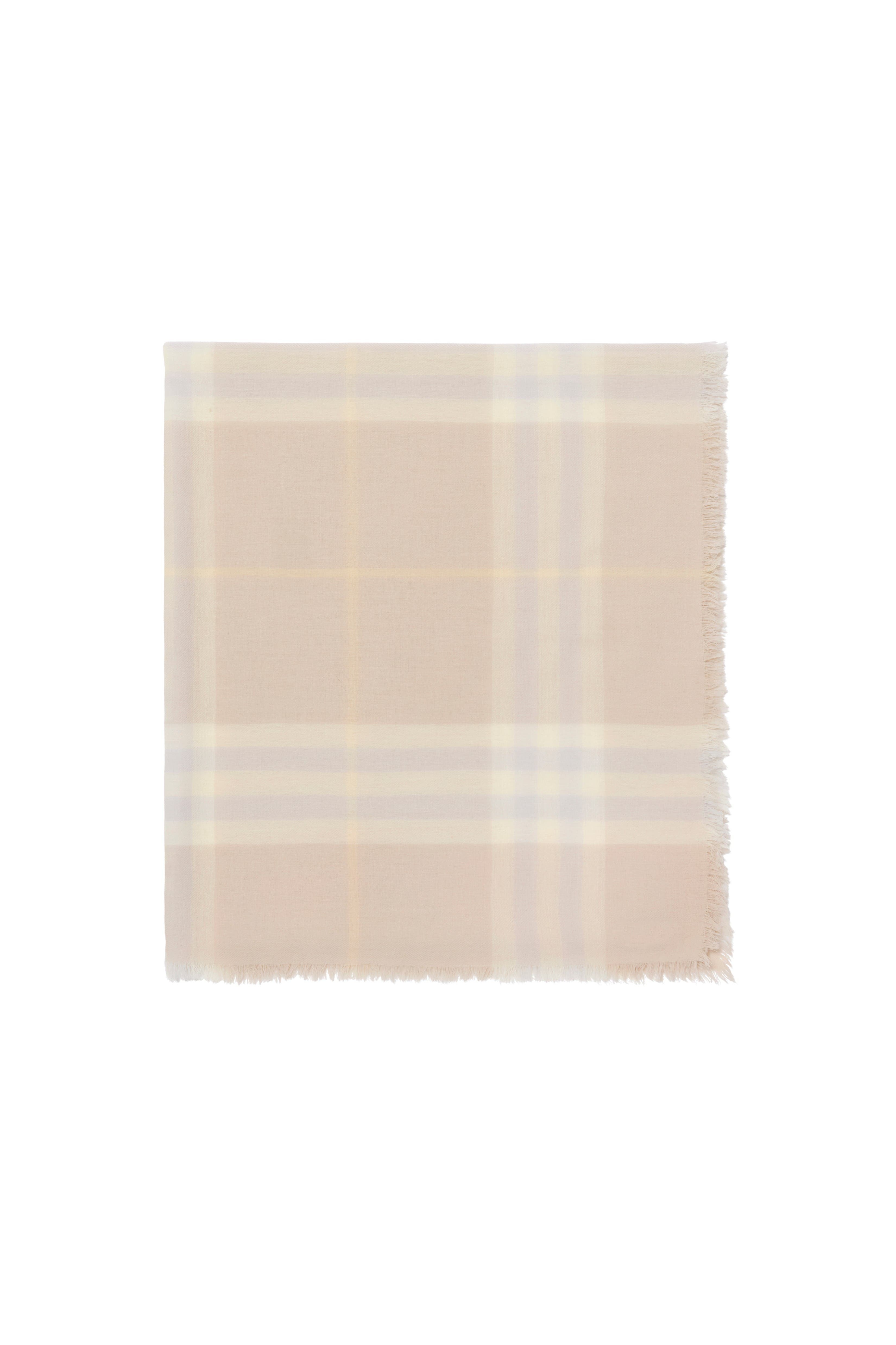 burberry Wide Check Wool Scarf in Smoke at Nordstrom - 6