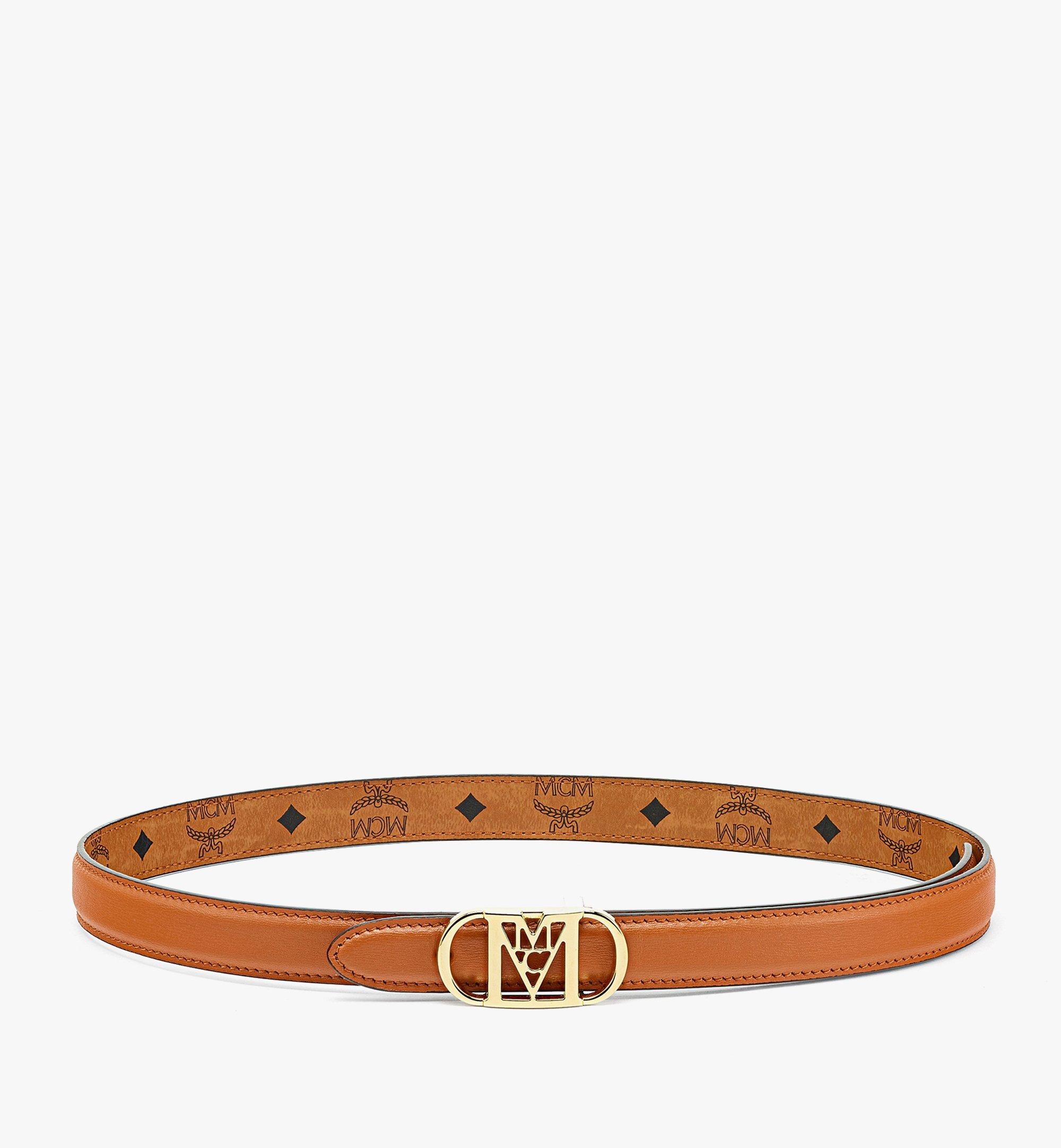 Mode Travia Sliding Buckle Reversible Belt in Embossed Leather - 4