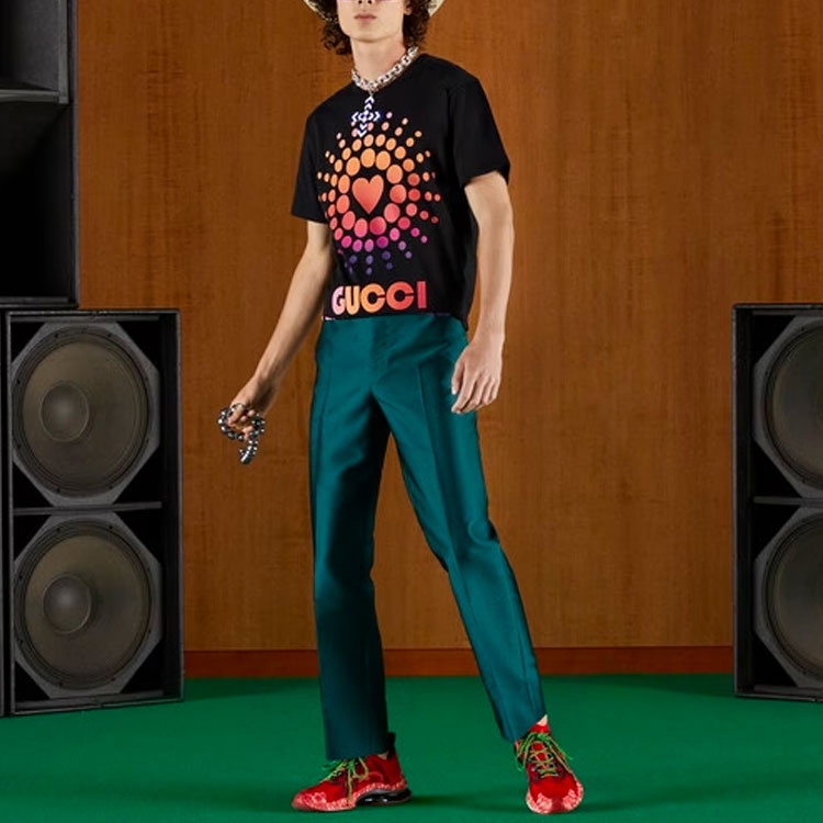 Gucci Love Parade Cotton T-Shirt 'Black' 548334-XJEMZ-1082 - 3