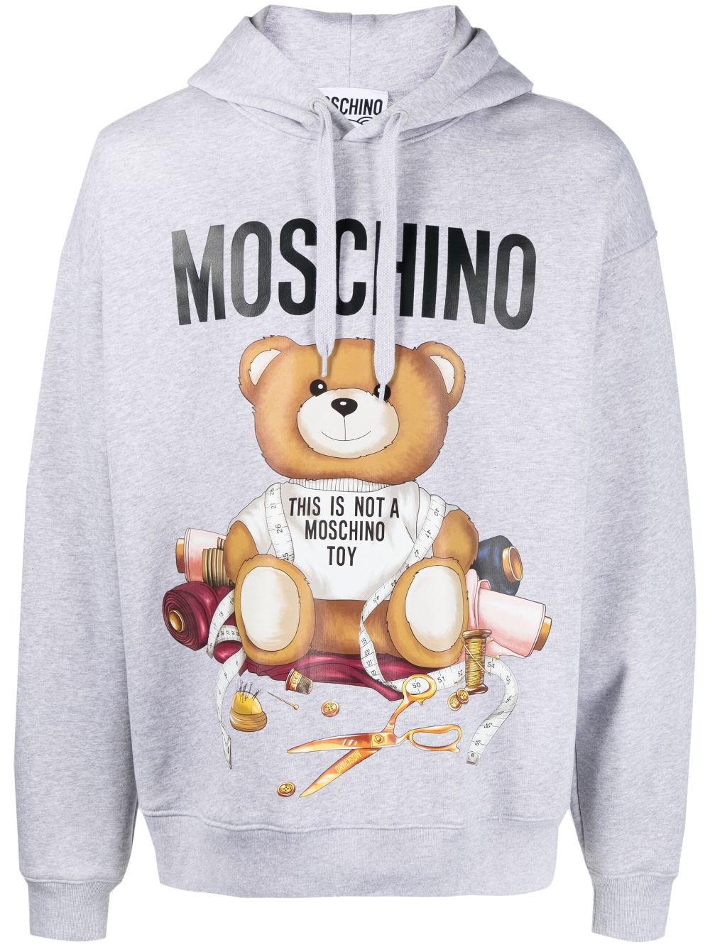 Teddy Bear-print cotton hoodie - 1