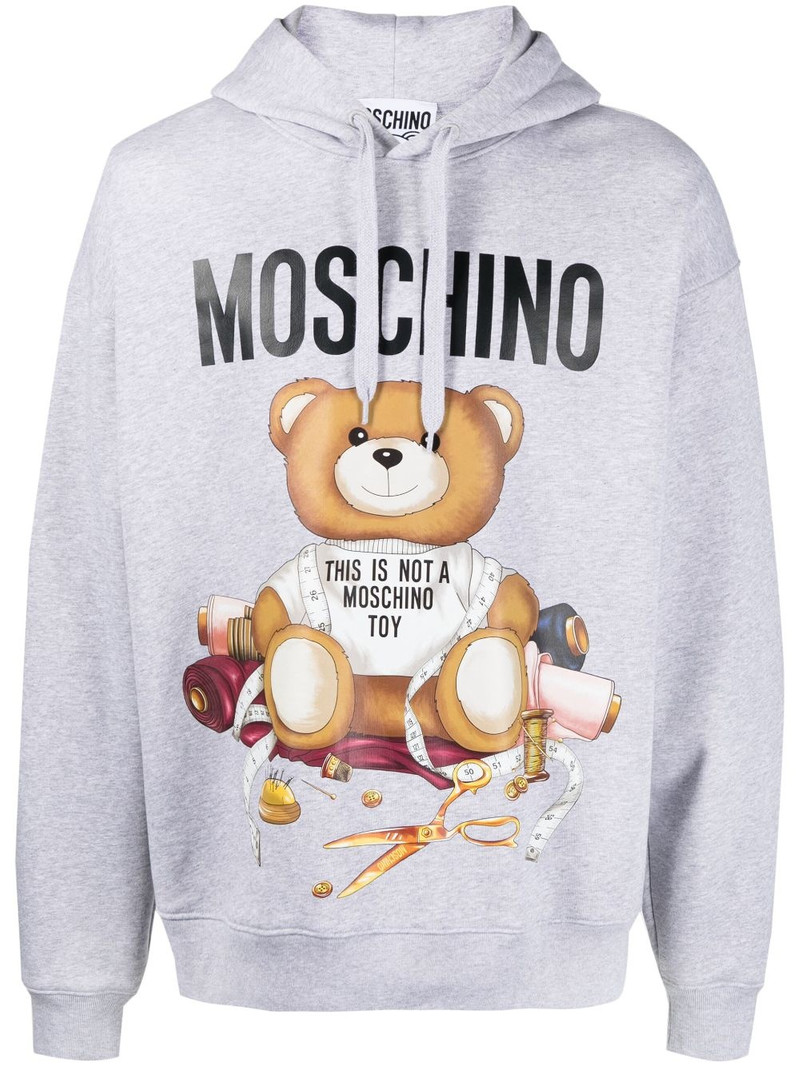 Teddy Bear-print cotton hoodie 1