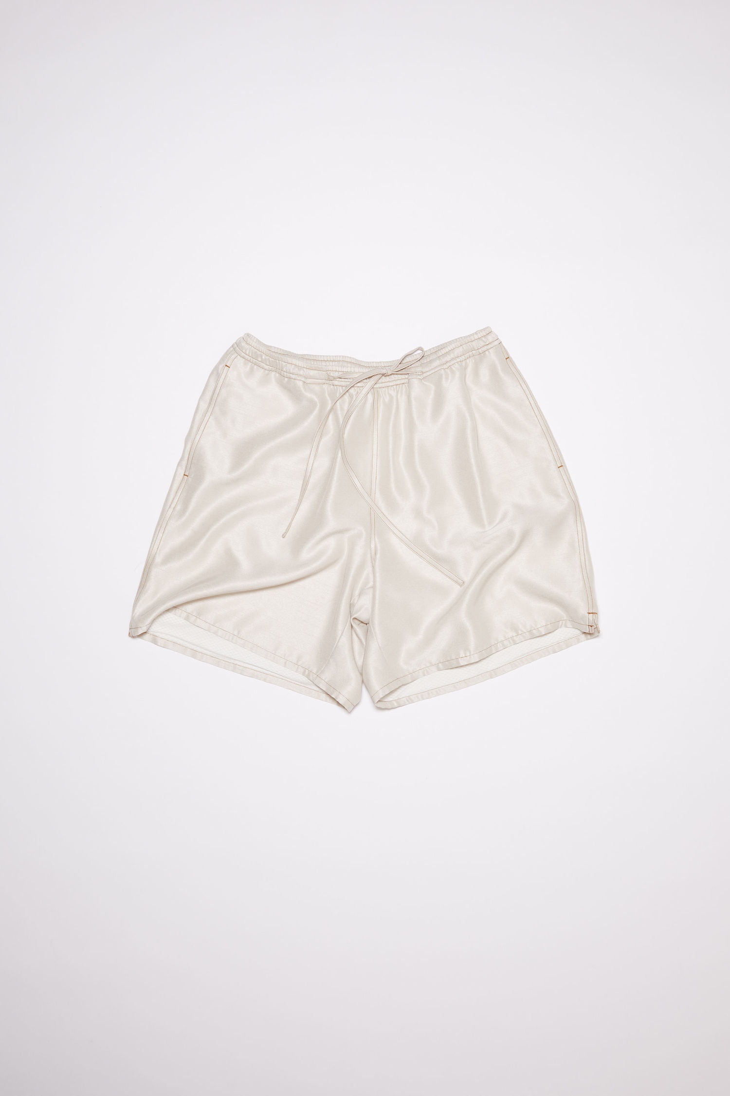 Drawstring shorts - Light beige - 1