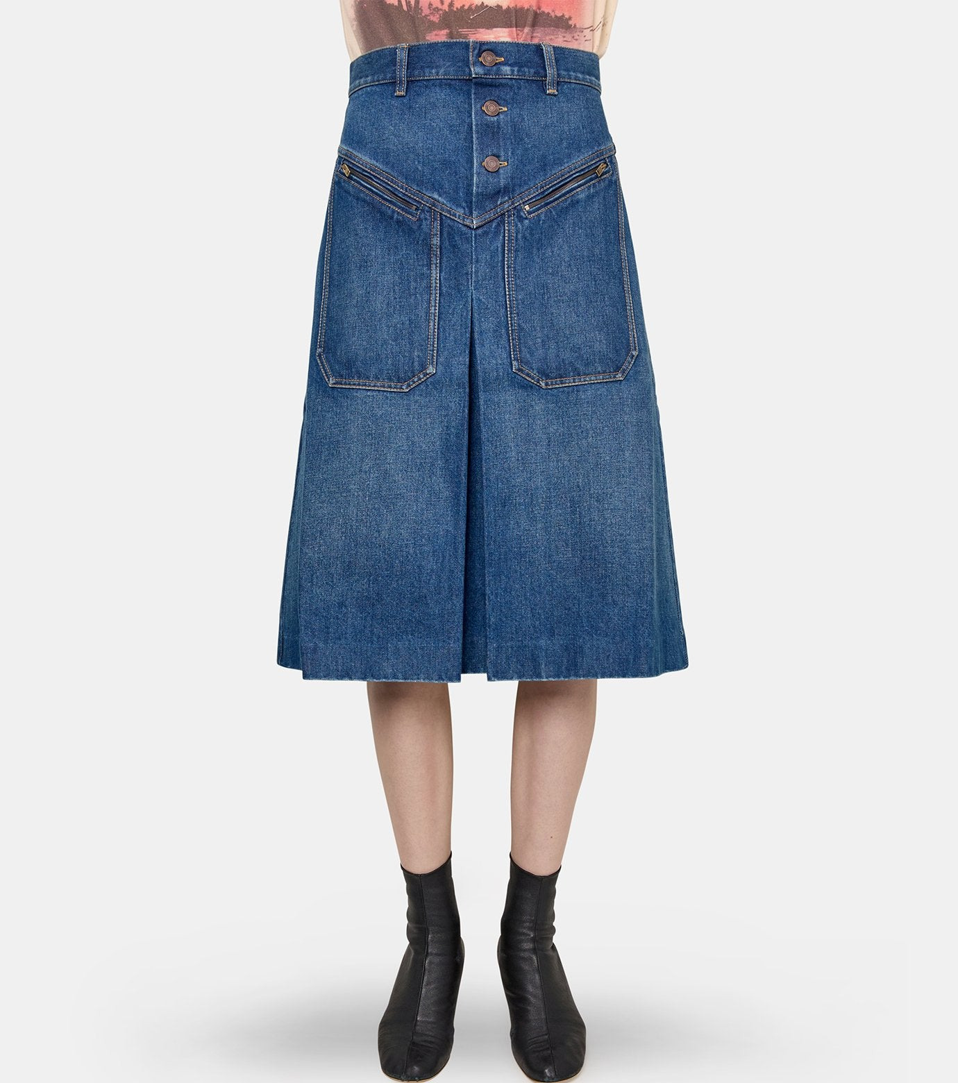 Denim Skirt - 2
