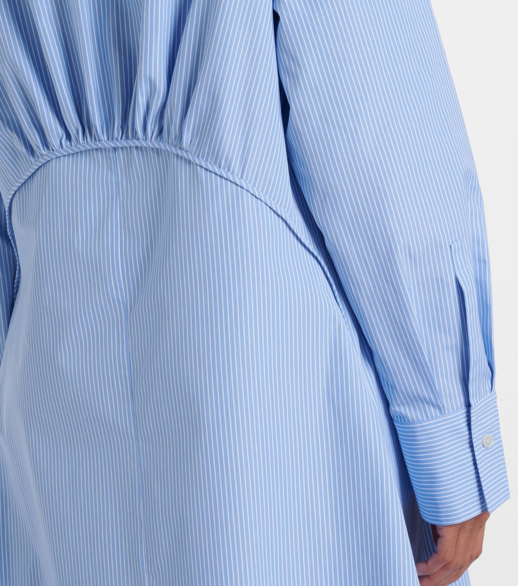 Pinstripe cotton shirt dress - 6