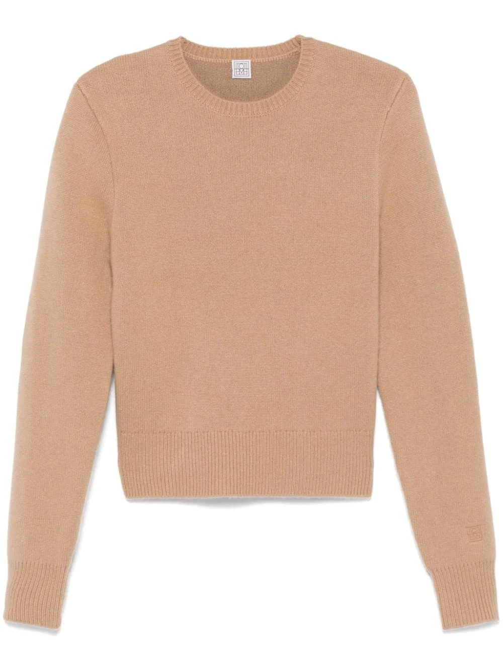 cropped crew-neck sweater - 1
