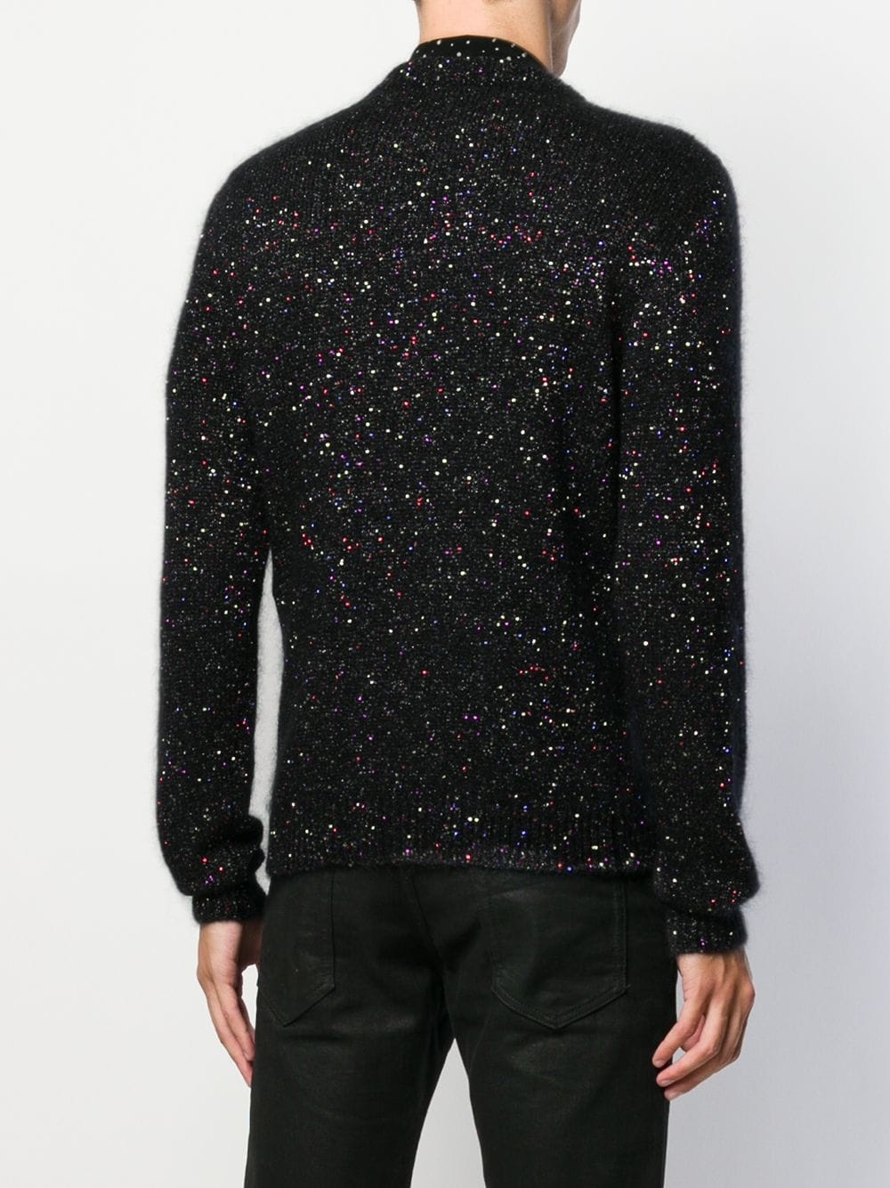 sequin embroidered sweater - 4