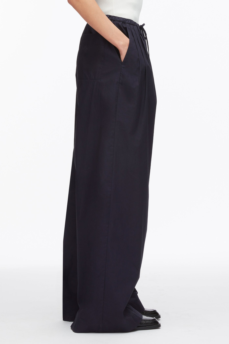 Structured Cotton Pull On Straight Leg Pants 4