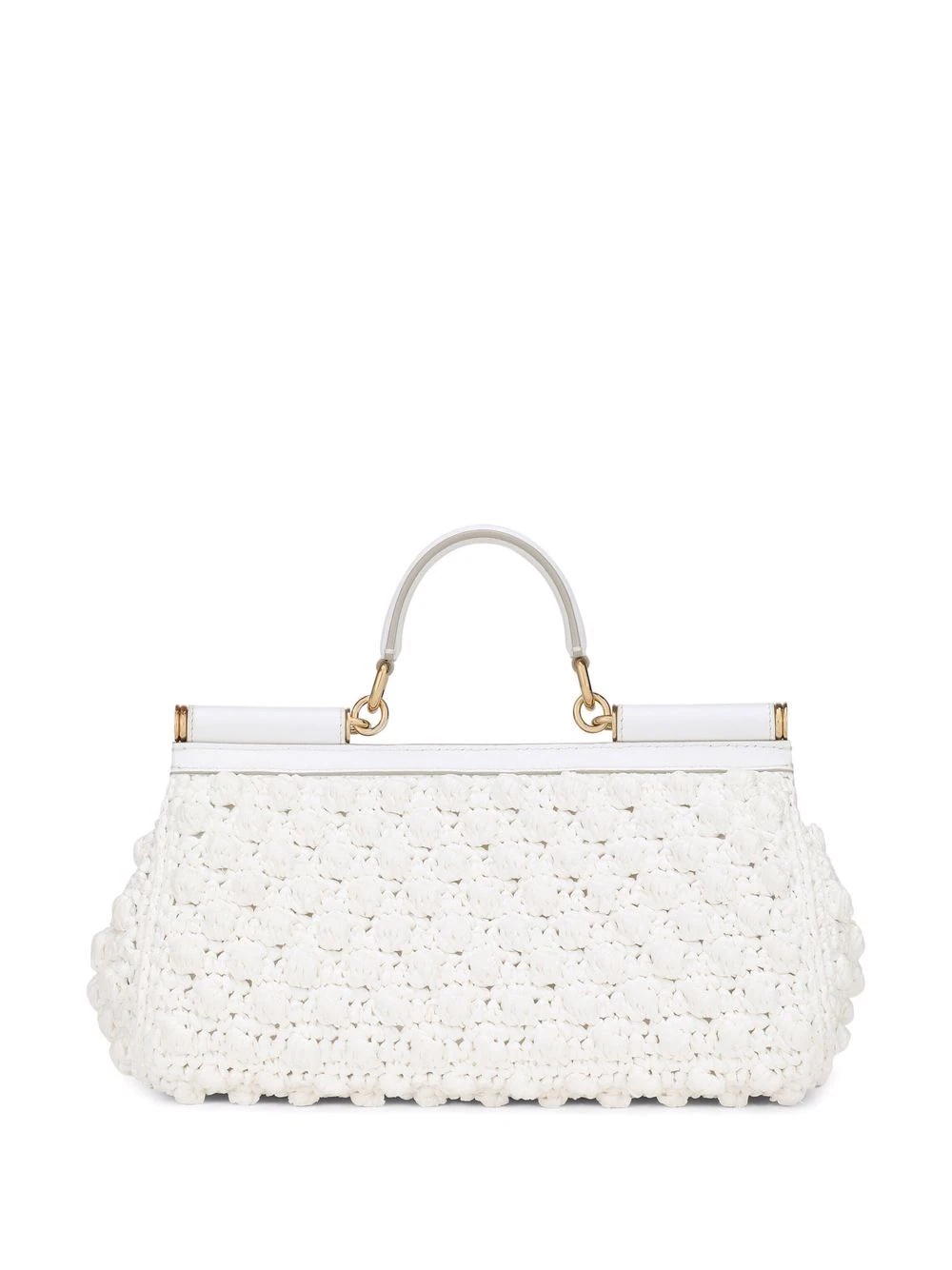 medium Sicily raffia crochet bag - 3