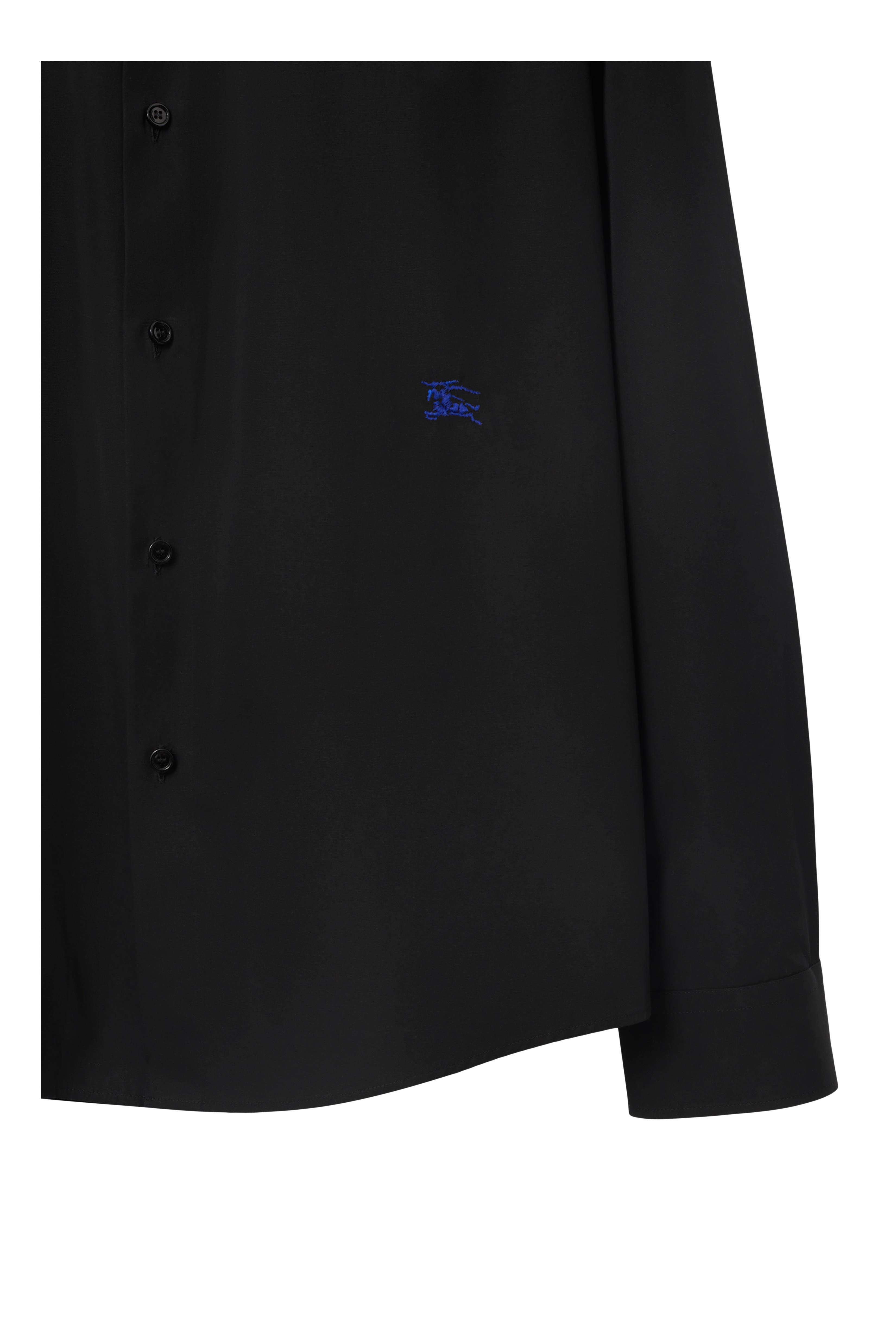burberry Slim Fit Cotton Formal Shirt in Black at Nordstrom - 6
