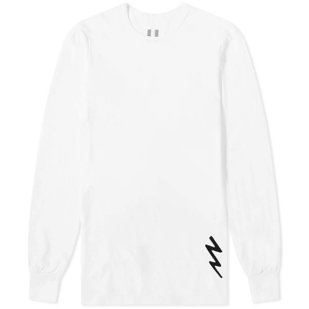 Rick Owens Long Sleeve Lightning Bolt Motif Level Tee - 1