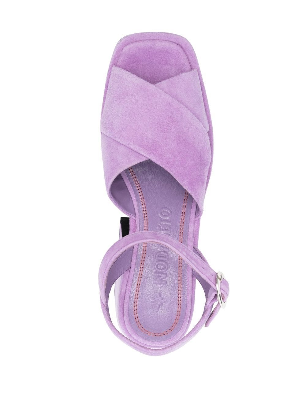 crossover-strap 120mm platform sandals - 4