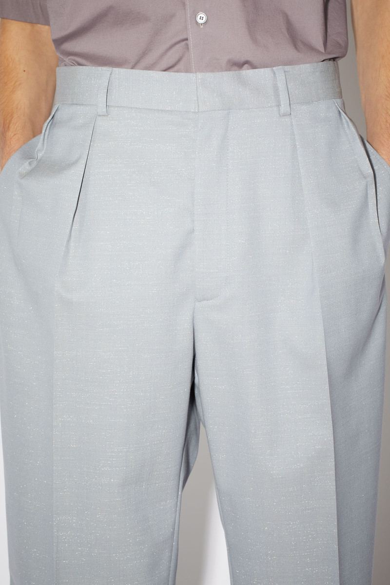 Lurex suit trousers - Dusty blue 6