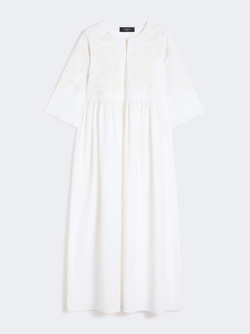 TILDE Soft cotton poplin dress - WHITE 1