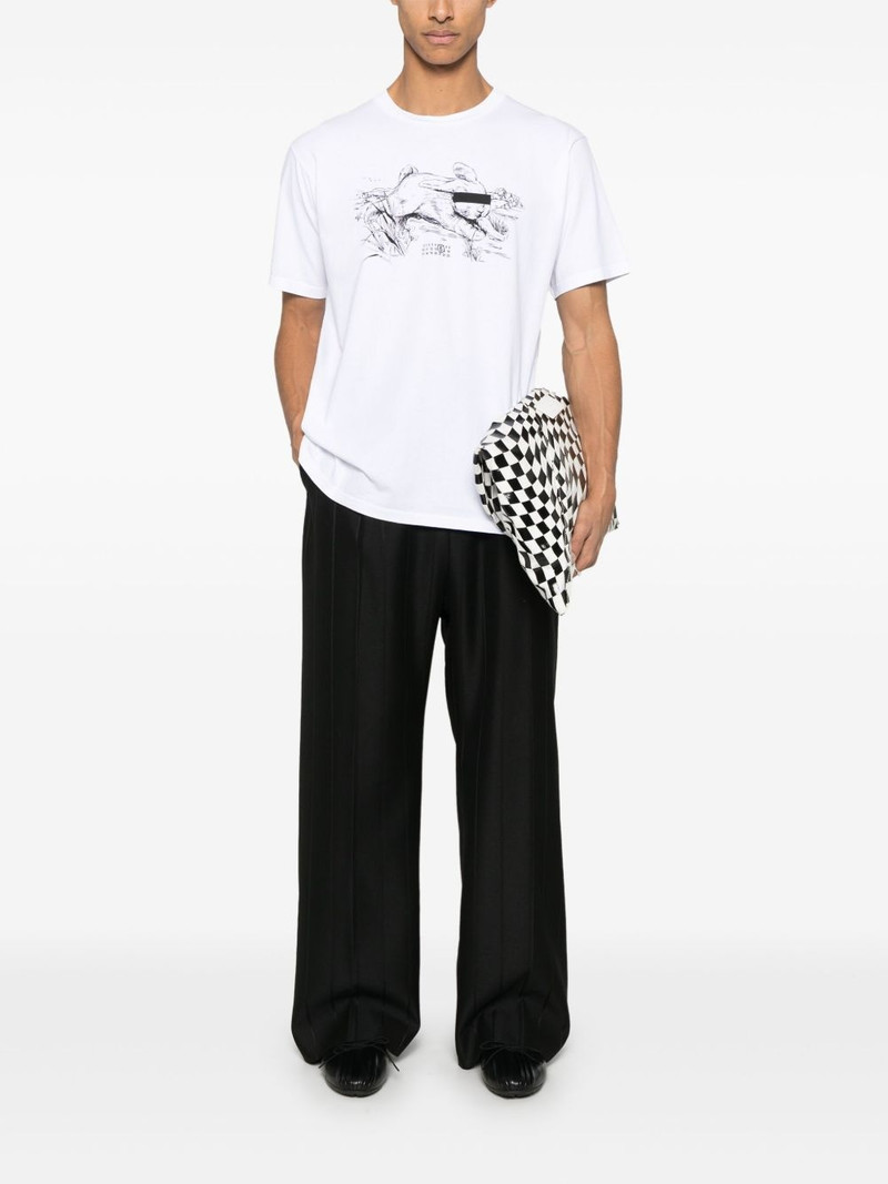 MM6 Maison Margiela illustration-print T-shirt outlook