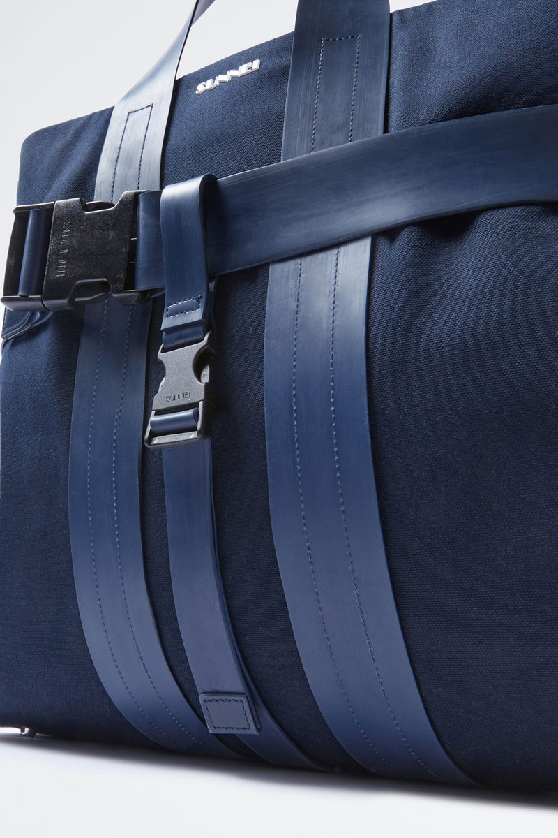 BLUE PARALLELEPIPEDO MESSENGER BAG 5