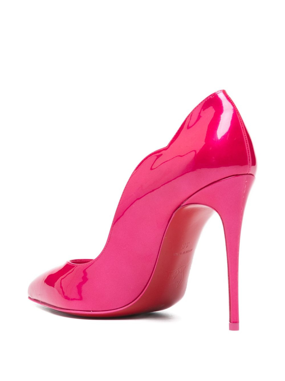 100mm Hot Chick scalloped pumps - 3
