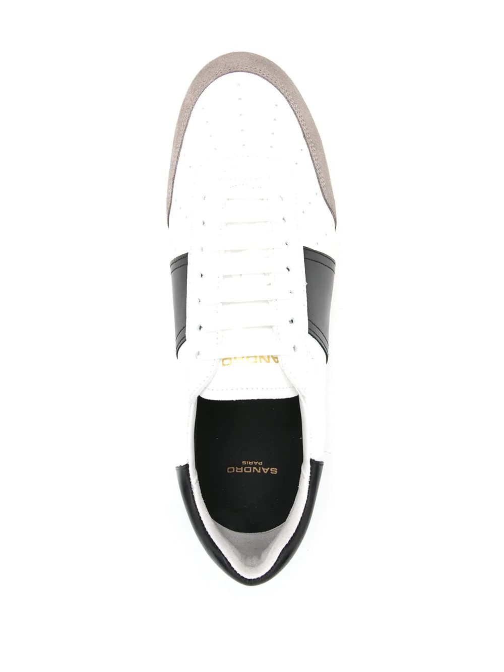 panelled low-top sneakers - 4