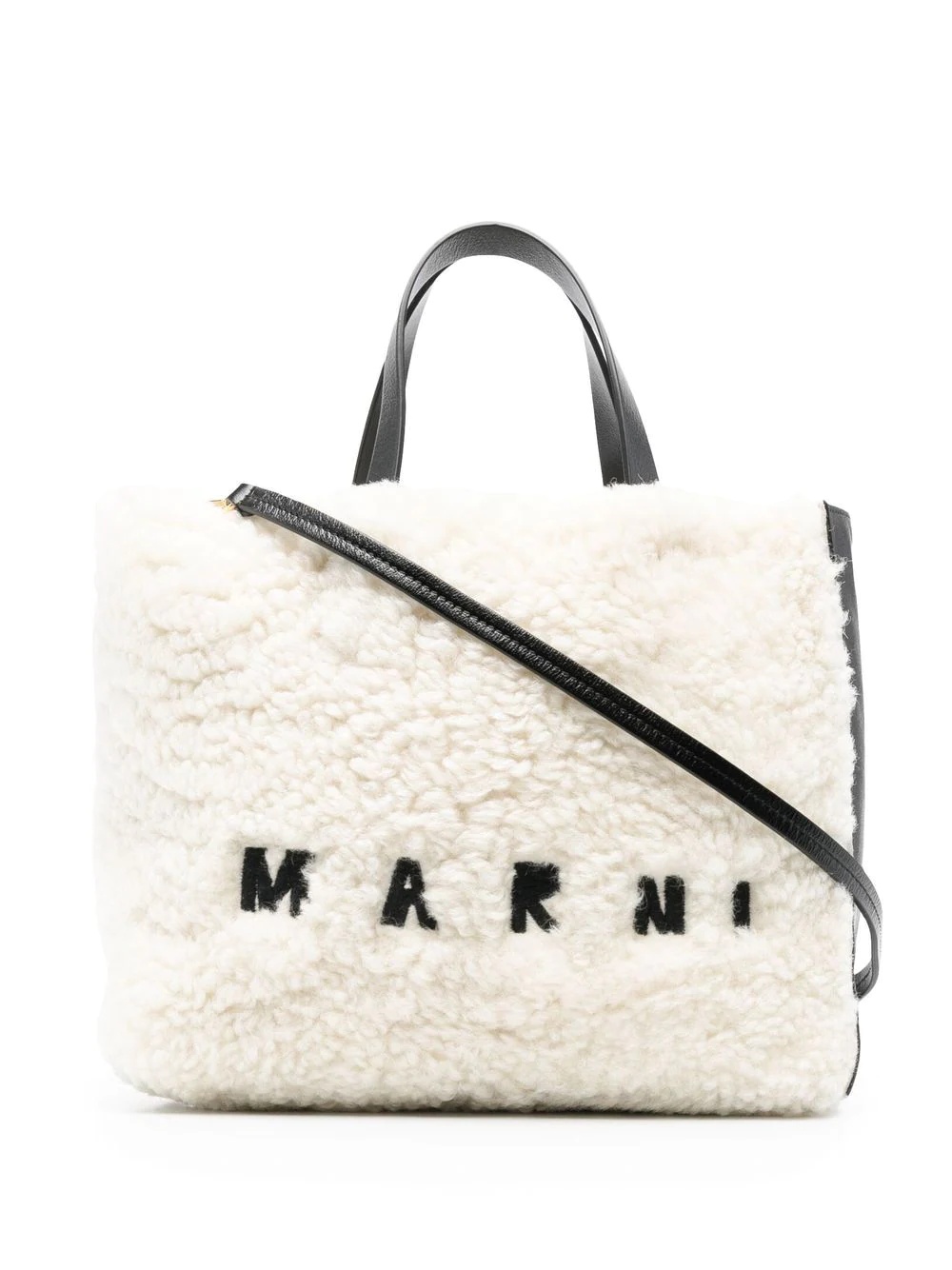 Museo shearling tote bag - 1