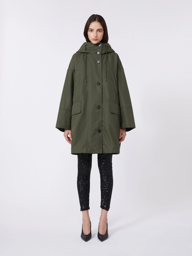 GATTI Water-repellent canvas parka - KAKI 3
