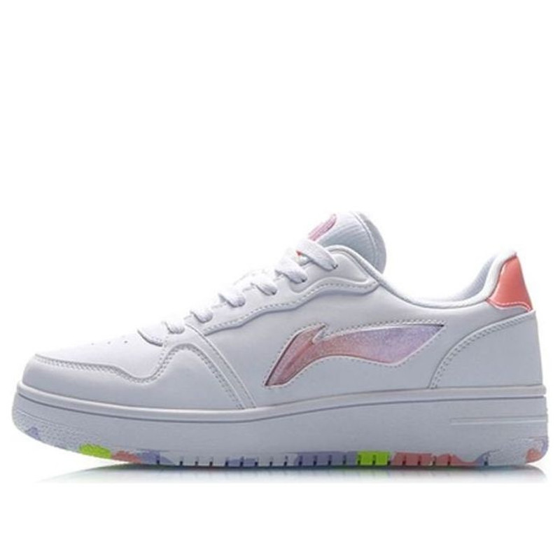 (WMNS) Li-Ning 클래식 캐주얼 운동화 'White Purple' AGCP362-1 - 1