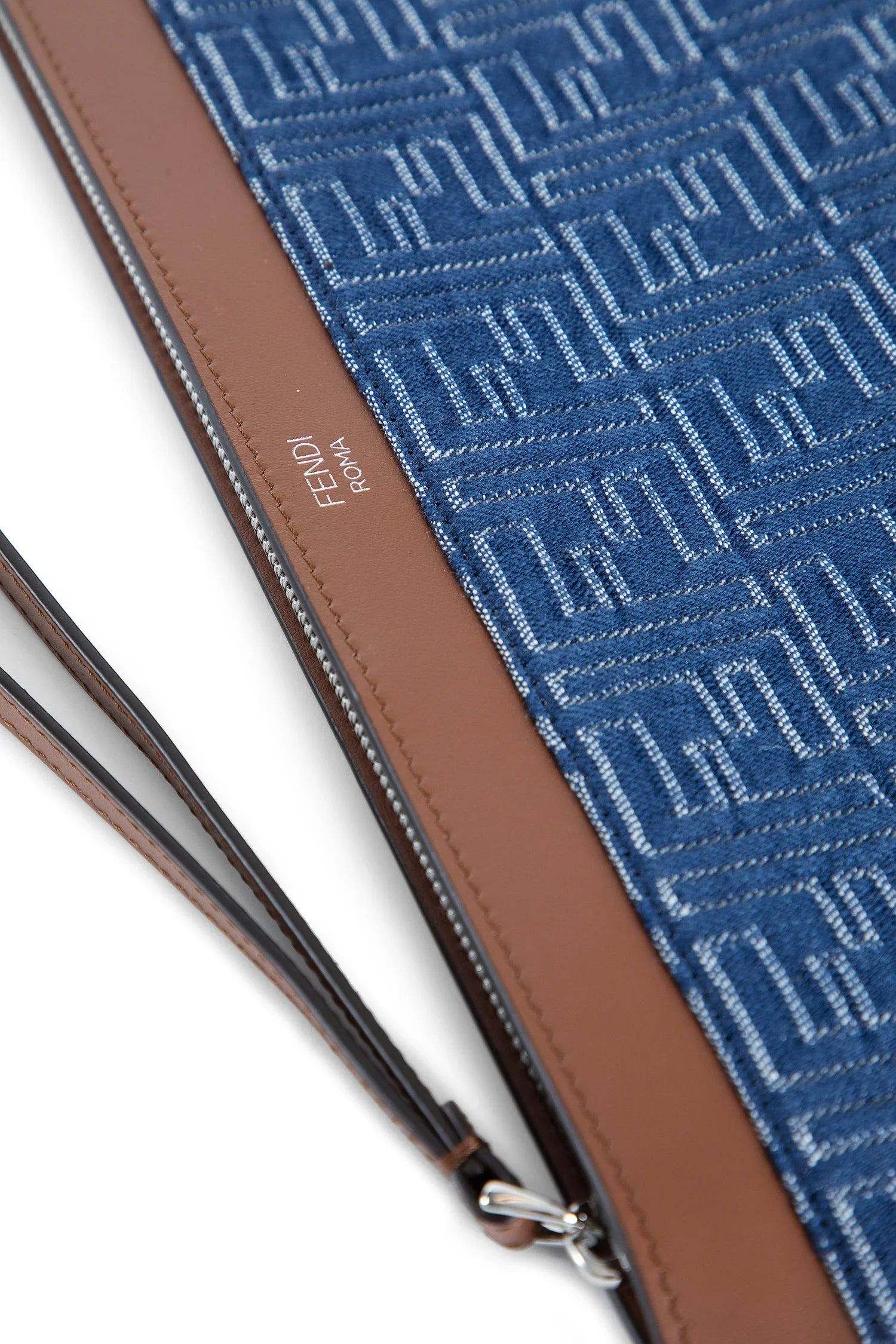 Leather-And-Denim-Effect-Ff-Medium-Pouch - 3