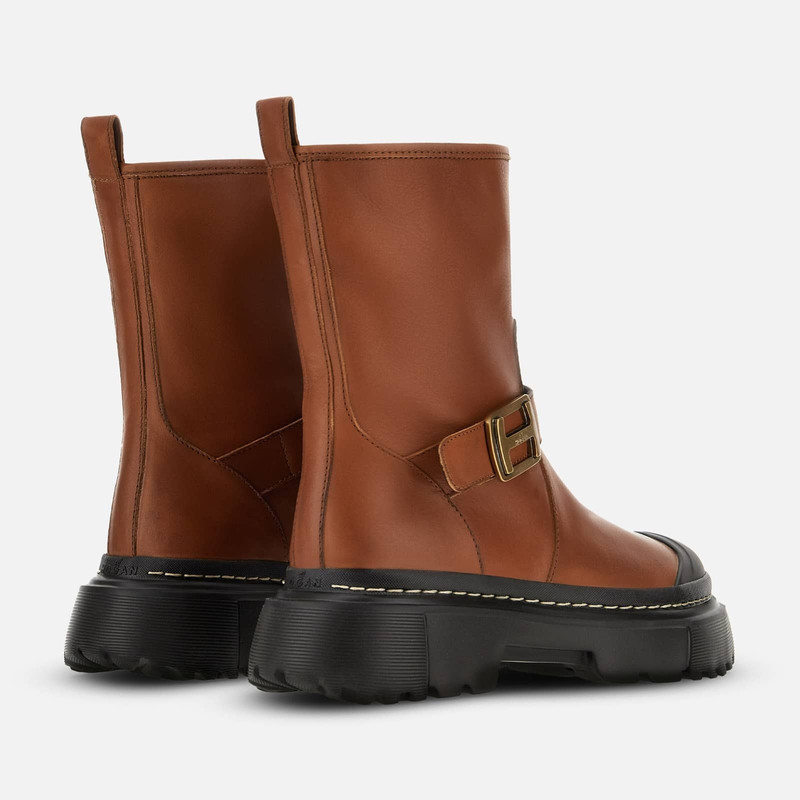 HOGAN Ankle Boots Hogan H619 Brown outlook