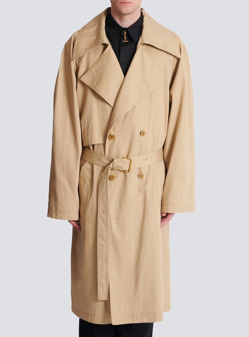 Cotton canvas trench coat 5