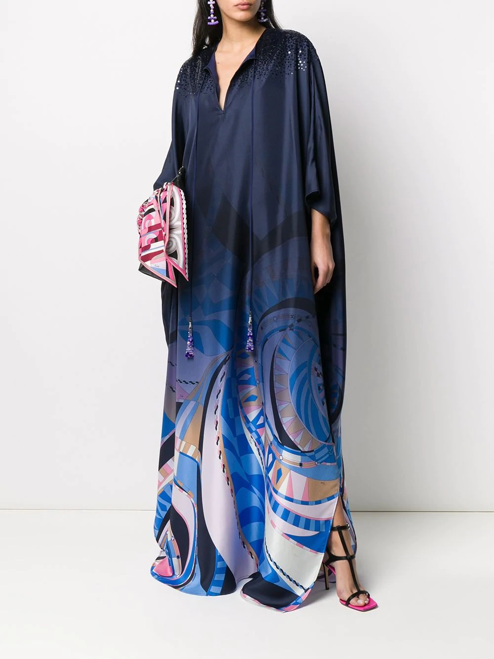 long silk kaftan - 2